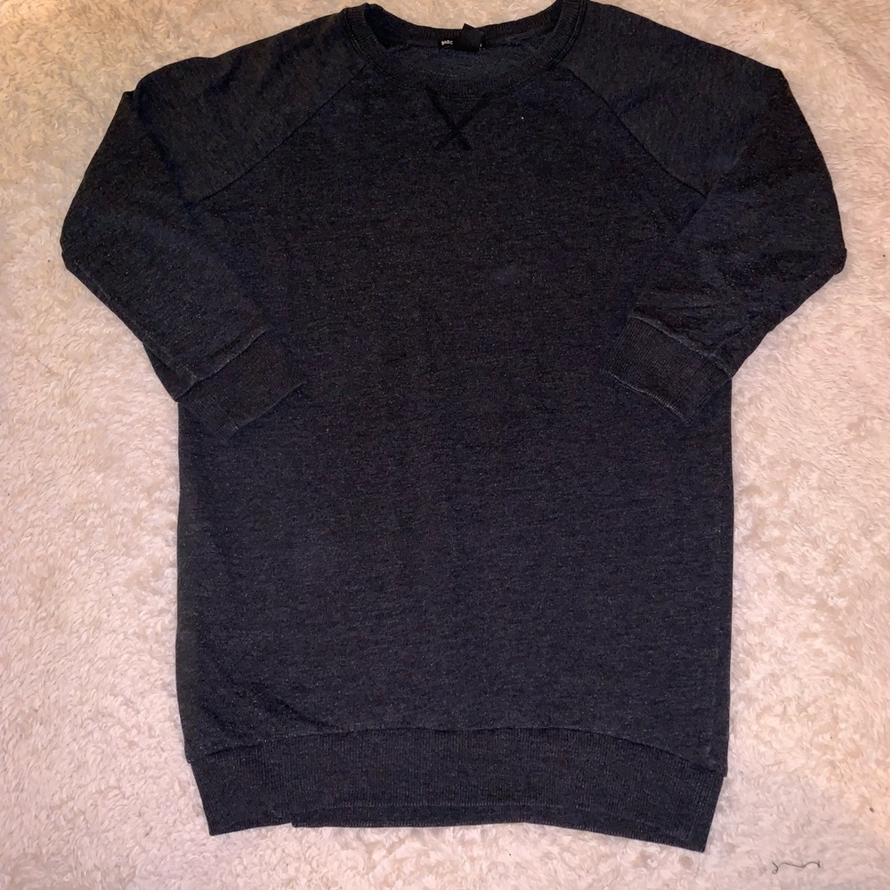 H&M Dark Gray Crew Neck Sweatshirt